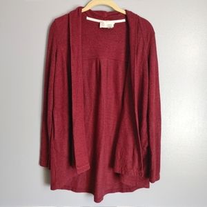 Anthropologie Saturday Sunday Red Cardigan XS